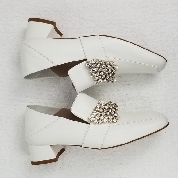 Stuart Weitzman Crystals Block Heels Pumps size 7 - Picture 5 of 11